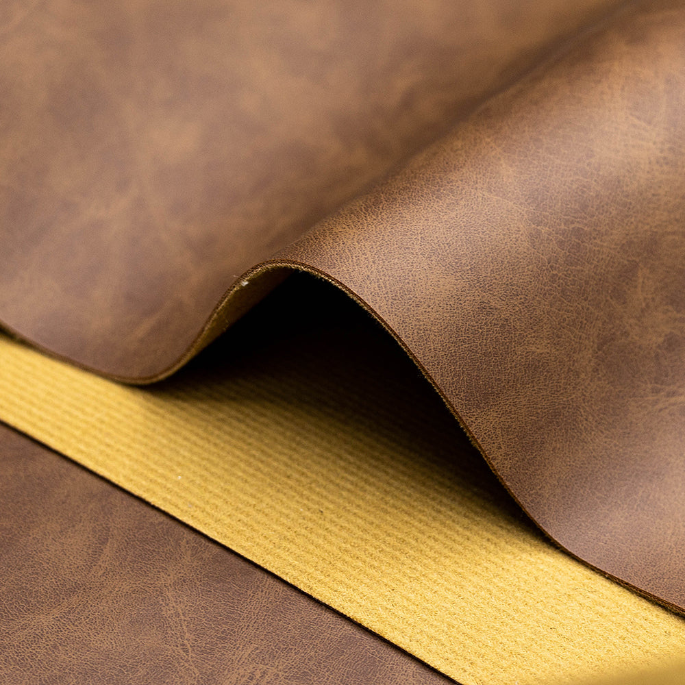 Custom Two-Tone Grain Synthetic Leather For Sofa Chair